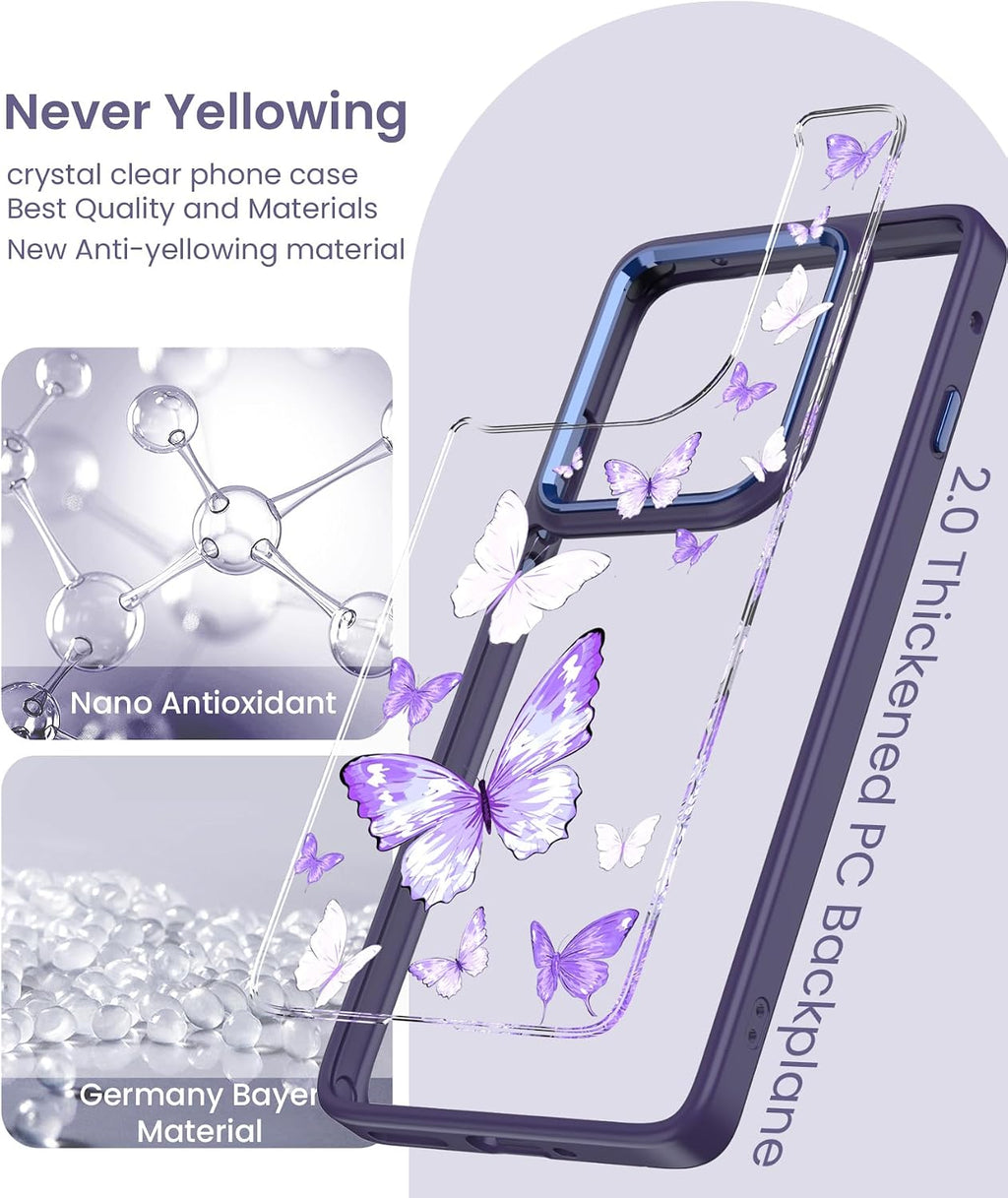 Floral-print TPU phone case