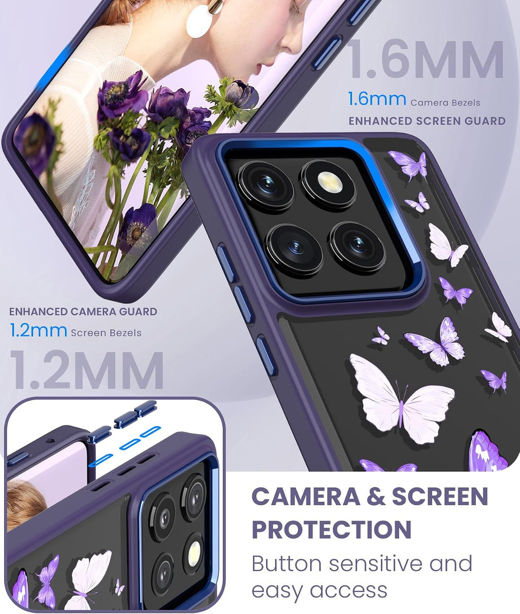 Floral-print TPU phone case