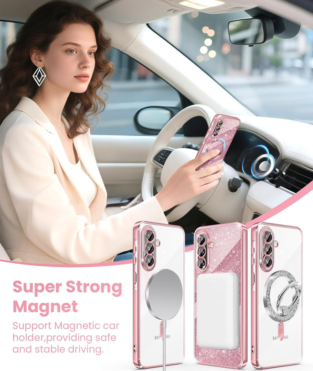 Luxury Electroplated Shockproof TPU Phone Case with Glitter Finish