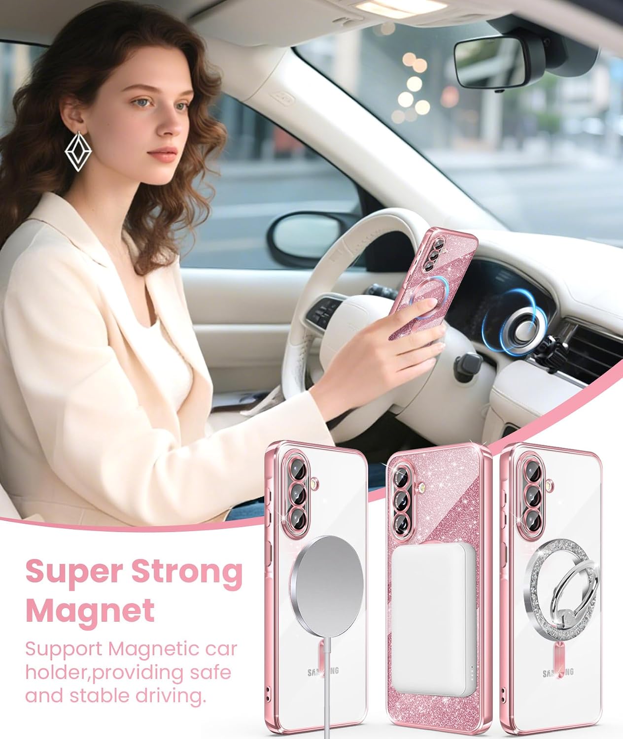 Luxury Electroplated Shockproof TPU Phone Case with Glitter Finish