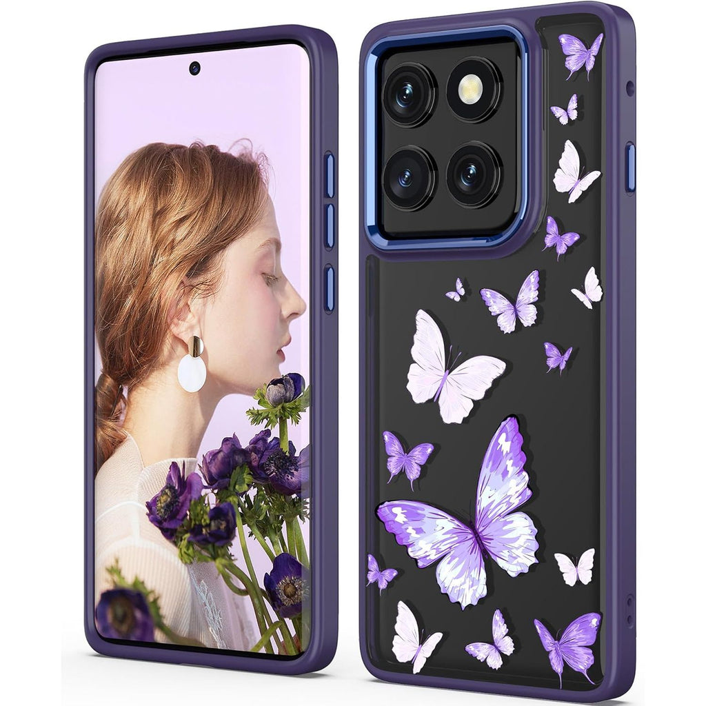 Floral-print TPU phone case