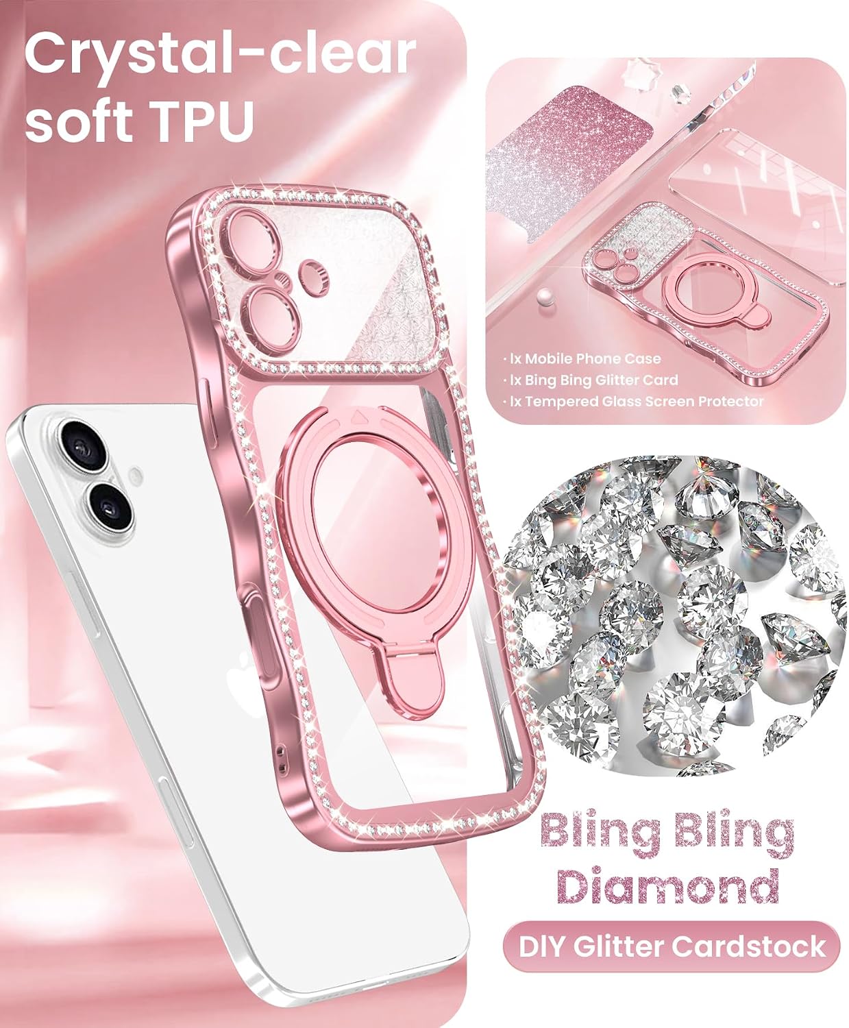 Electroplated Diamond Glitter Phone Case