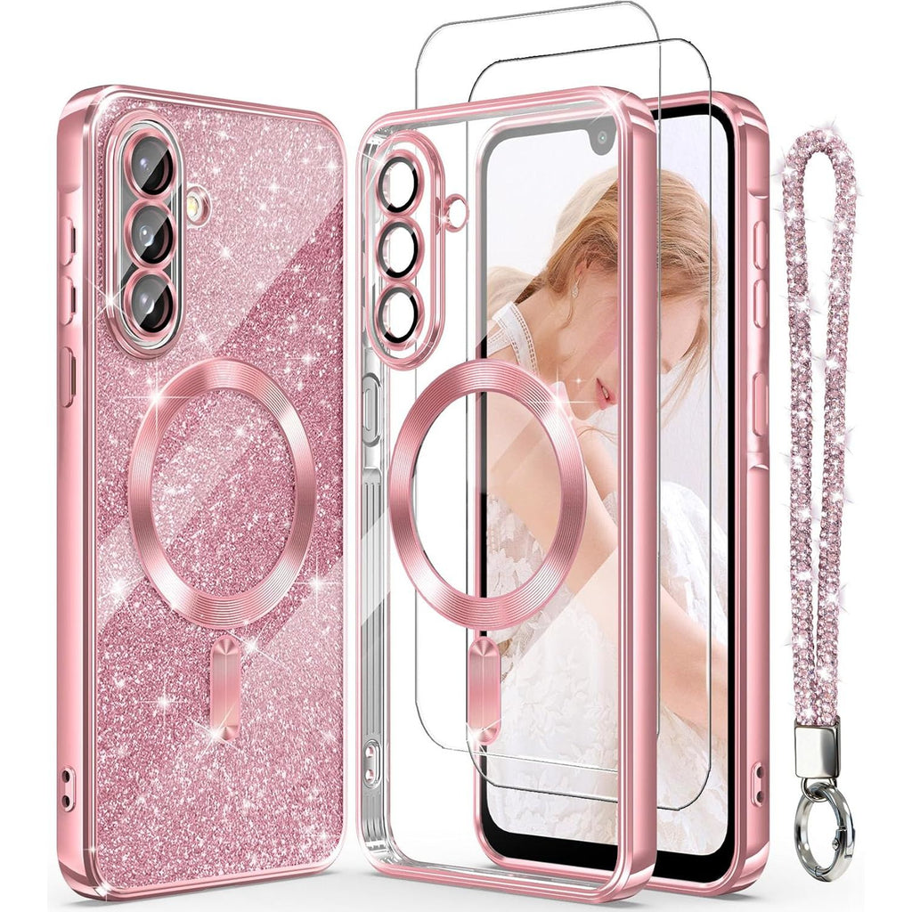 Luxury Electroplated Shockproof TPU Phone Case with Glitter Finish
