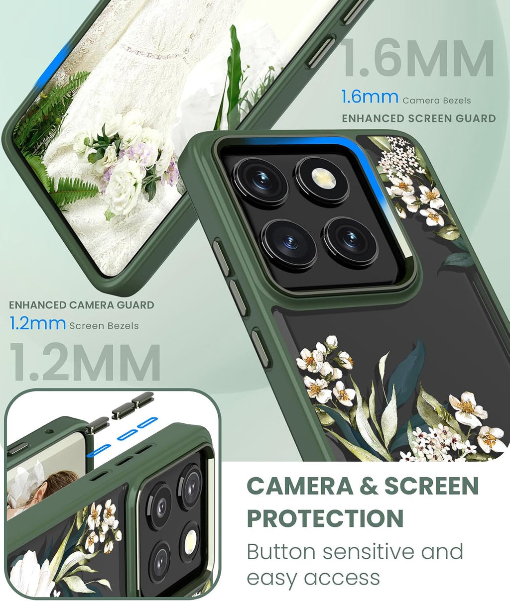 Floral-patterned phone case designed for women